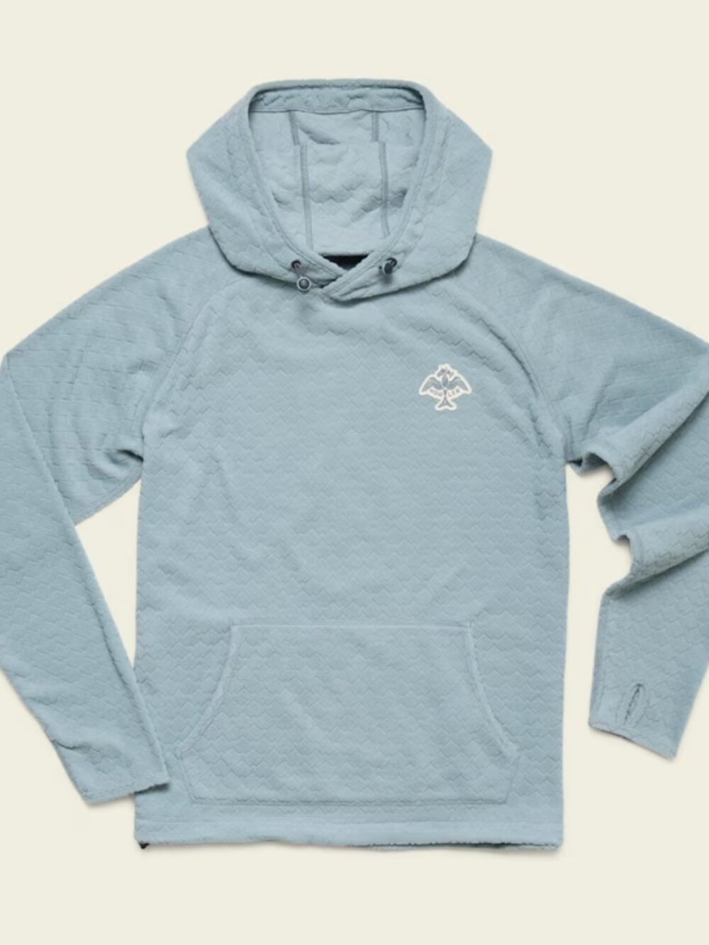 Howler Bros Palo Duro Fleece Hoodie - Mountain Grid : Iron Blue (L)